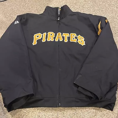 Majestic Pittsburgh Pirates MLB Authentic Therma Base Jacket Mens Large • $25