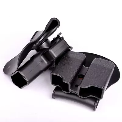 Tactical Holsters For GLOCK 17/19 RH Pistol & Magazine Paddle Holster Black • $14.99