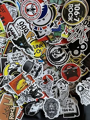 Lot Of 25 Random Sticker Lot Music Rock Metal Punk For Laptops Etc! Brand New! • $1.75