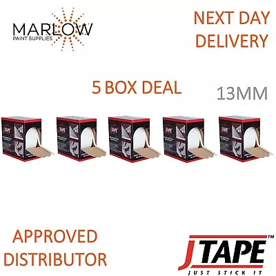 5 X J Tape Soft Edge Foam Tape 13mm X 50m - Jtape Car Body Repairs Masking • £80.02