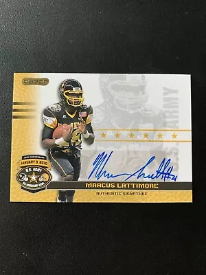 2010 Razor US Army All-American Bowl Auto Marcus Lattimore #BA-ML1 Auto • $9.99