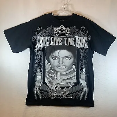 Michael Jackson Men’s T-Shirt Size Large “Long Live The King” Black • $19.99