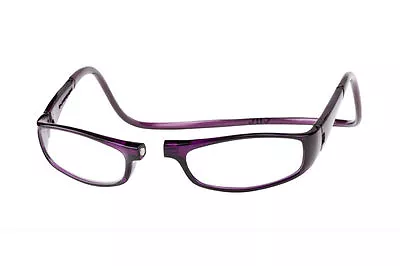 CliC +1.50 Diopter Magnetic Reading Glasses: Euro - Purple • $44.95