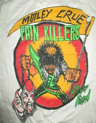 Vintage 1985 MOTLEY CRUE Pain Killers THEATRE OF PAIN Concert Tour (LG 12) Shirt • $213.71