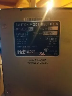 Switch Mode Rectifier Northern Telecom MCR 50 • $120