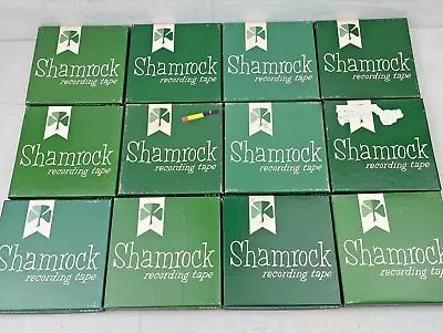 SHAMROCK Analog Reel To Reel Magnetic Recording Tape Lot X12 Tensilized 5  Boxes • $29.99