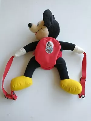 Vintage Mickeys Pals Plush Backpack Disney Mickey Mouse Child’s Pack EUC • $13.59