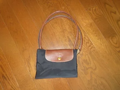 Longchamp Le Pliage 1899089556 Nylon Tote Handbag Size L Black • $115