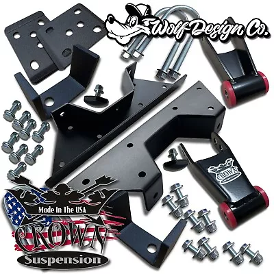 Crown Suspension C10 6-7  Lowering Drop Flip Kit  Ubolts Cnotch Shackles • $263.50