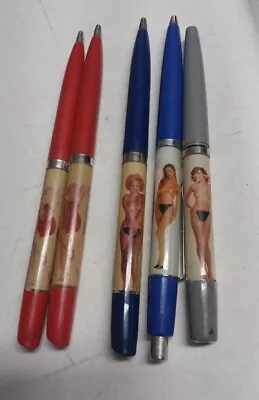 5 Vintage  Floaty Pens Naked Nudie Woman Pinup Girls  • $25