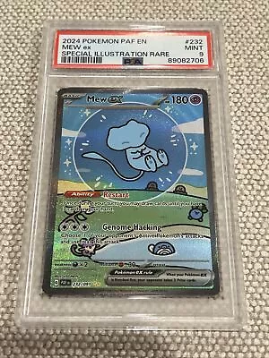 Pokemon 2024 Shiny Mew EX #232 Special Illustration Rare PSA 9 • $23.50