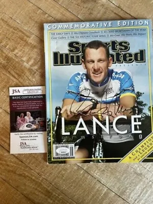 £147.46 • Buy Lance Armstrong SIGNED Sports Illustrated Cycling Tour De France Commemorative 