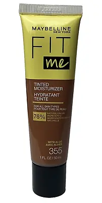 Maybelline Fit Me Tinted Moisturizer # 355 With Aloe For All Skin Types 1 Fl Oz  • $7