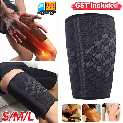 Thigh Support Compression Sleeve Leg Brace Hamstring Swelling Quadriceps Relief • $8.76