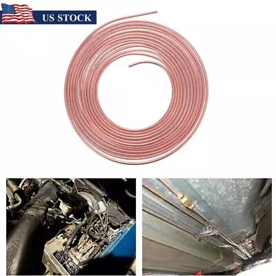 New Steel Zinc Copper Nickel Brake Line Tubing Kit 5/16 In OD 25 Ft Coil Roll • $26.31