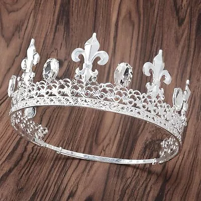 Men's King Crown Royal Medieval Tiara Crown For Prom Party Costume Decorations • $21.99