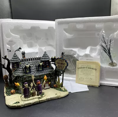 Hawthorne Halloween Village Collection The Munsters Last Chance Gas Building COA • $50