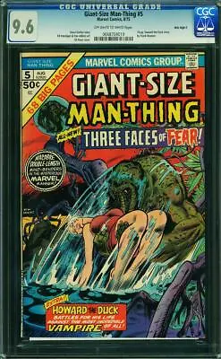 $345 • Buy Giant-Size Man-Thing #5 CGC 9.6 1975 Mile High II Pedigree Howard Duck M8 619 Cm
