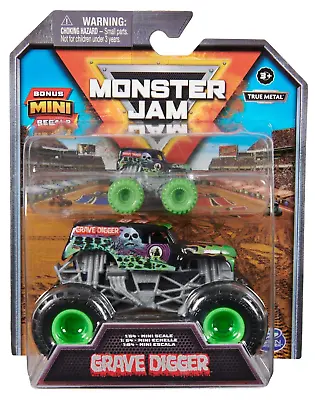 2024 Monster Jam GRAVE DIGGER With BONUS MINI TRUCK Metal READ LISTING!!!! • $13.99