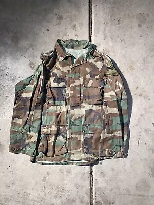 Vintage USA Armor Center Camo Military Jacket Size M/L • $30