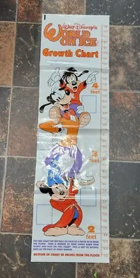 Vtg Disney On Ice Growth Chart Goofy Max Mickey Mouse.  • $11.99