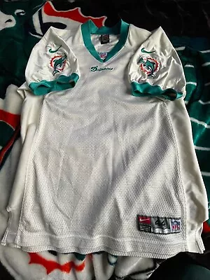 Vintage Miami Dolphins Nike Jersey Blank Aqua 44 Large Throwback • $80