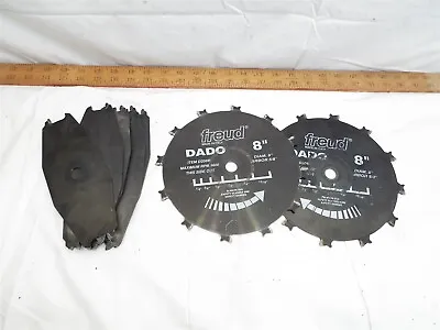 Freud 8  Stack Dado Saw Blade Set D208 Table Tool 5/8  Arbor Stacked Chipper • $59.99