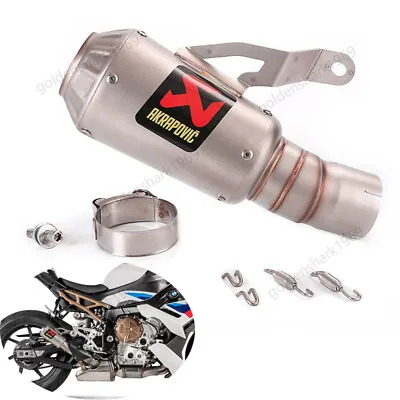 For BMW S1000RR 2019-2023 S1000R 2021-2023 Exhaust Pipe 60mm Muffler Silencers • $112.50