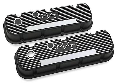 Holley 241-85 Mickey Thompson Black Wrinkle Valve Covers M/T  Big Block Chevy  • $237.95