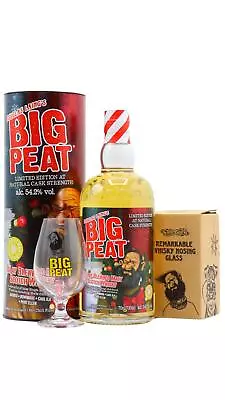 Big Peat - Branded Glass & Christmas Limited Edition Whisky 70cl • £62.95