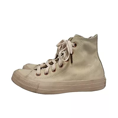 Converse Patel Rose Tan Hi Top Leather Lace Up Boots Uk 3 • £39.99