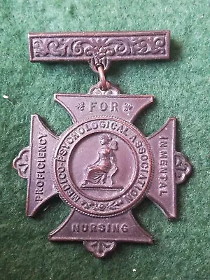 1900s Era Mental Nursing Proficiency Medal Frederick Garner. • £18