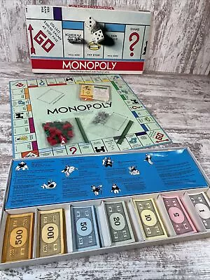 VINTAGE 1970's MONOPOLY PARKER BROTHERS REAL ESTATE TRADING GAME No.9 -COMPLETE • $7.48