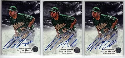 2013 Bowman Inception Miles Head RC Auto Oakland Athletics • $5.99