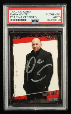 Dana White Signed 2010 Topps UFC #167 (PSA) - A • $119.99