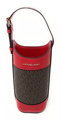 Michael Kors Leather Signature Wine Bottle Holder $288 • $59.94