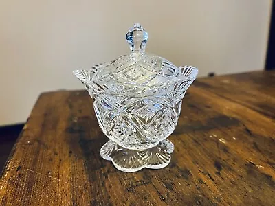 Shannon Crystal Ireland Footed Covered Sugar Bowl • $9.99
