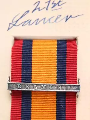 Qsa Queens South Africa Medal Ribbon Bar Clasp Belmont Boer War Campaign • £12