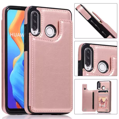 Retro Leather Case For Huawei P40 Lite P30 Pro Mate 40 30 Wallet Card Slot Back • $22.68