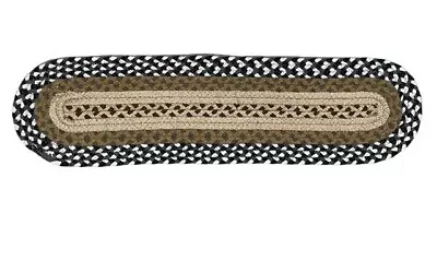 $15.90 • Buy Harbor 8  X 28  IHF Home Decor Braided Area Rug Stair Treads Oval