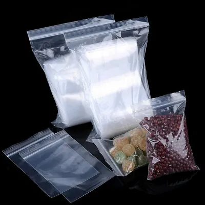 Grip Seal Bags Poly Clear Resealable Zip Lock Bags • £124.55