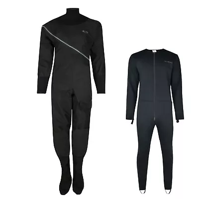 2023 Typhoon Ladies Ezeedon Drysuit & Undersuit - Black/Grey 100192 • £559.95