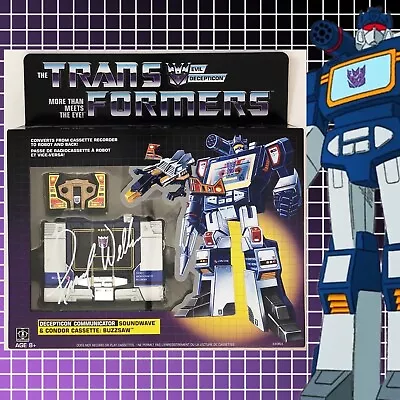 Transformers G1 Walmart Reissue Soundwave & Buzzsaw MISB Signed Frank Welker JSA • $525