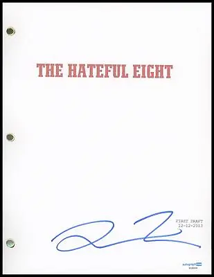Quentin Tarantino  The Hateful Eight  AUTOGRAPH Signed Script Screenplay ACOA • $450