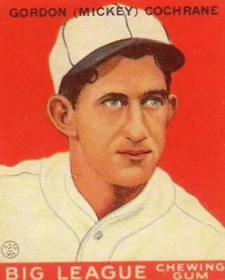 11933 Goudey Baseball Reprint Mickey Cochrane # 76 NMT • $0.99