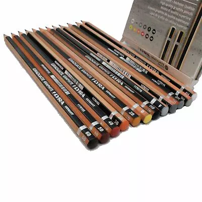 Lyra Pencils Set Graduate Graphite Pencil Box 12 Pcs 4h 6b • £9.51