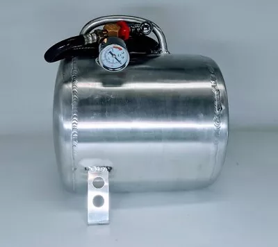 Granatelli Portable 2.5 Gal Aluminum Auxiliary Air Tank With Gauge/Hose 900103 • $85.50