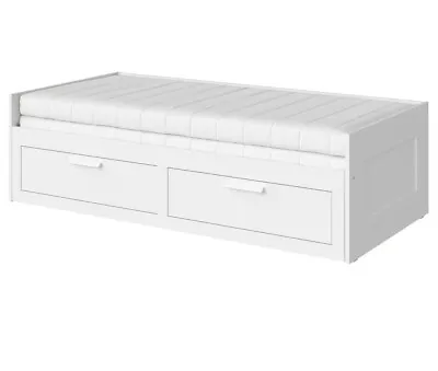 Day-bed W 2 Drawers/2 Mattresses White • £75