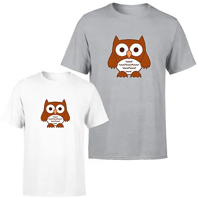 Cute Owl Mens Womens T Shirt Funny Birds Graphic Novelty Unisex  Tee Top • £9.99