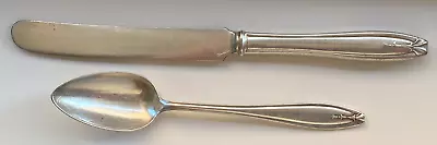 Vintage 1920 R. Wallace Hostess Silver Plated Spoon & Knife - Free Shipping • $19.50